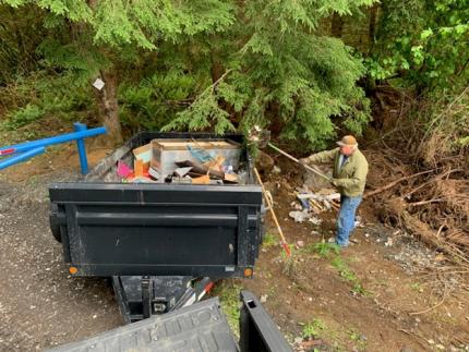 Lands Access Program partnering with Sierra Pacific Industries for garbage removal.