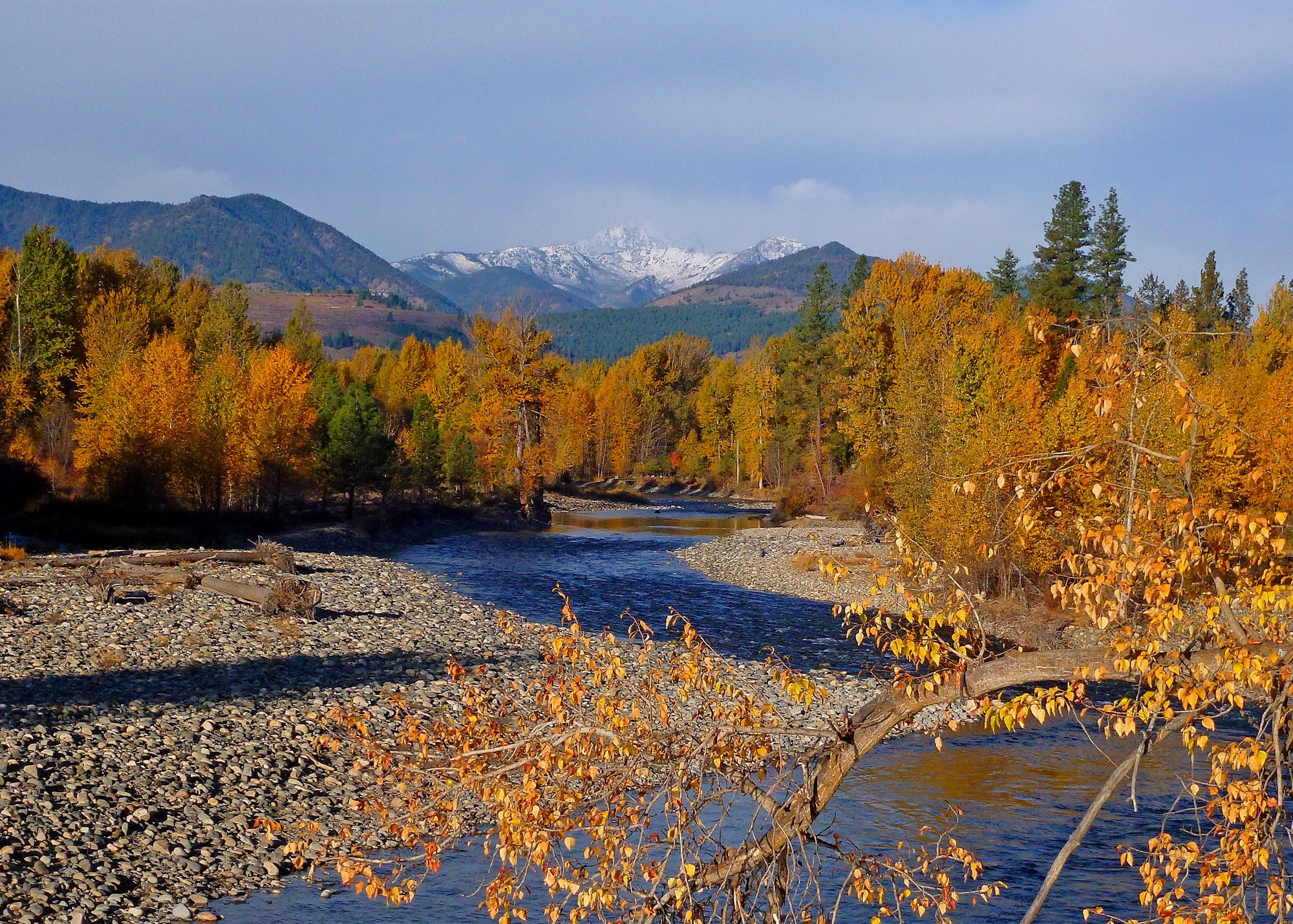 Fall colors along Methow River