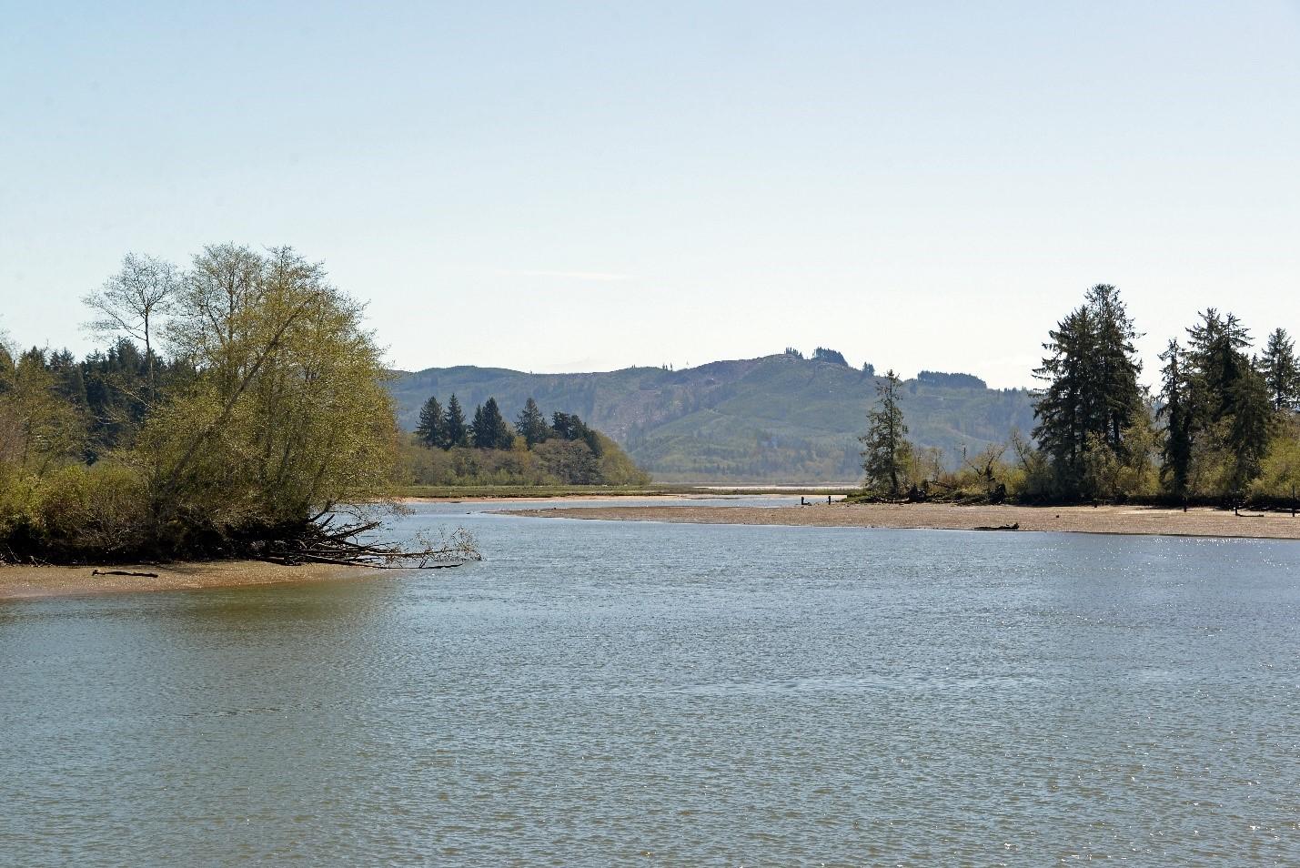The view across Deep River on the Altoona Unit