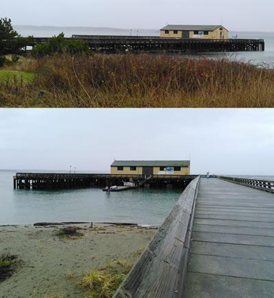 Fort Worden Marine Science Center dock in Jefferson County.
