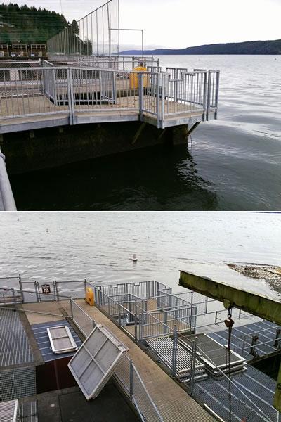 ADA wheelchair platform at the Hoodsport Hatchery in Mason County.