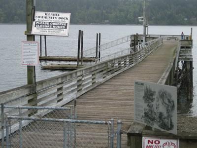 City of Illahee pier in Kitsap County.