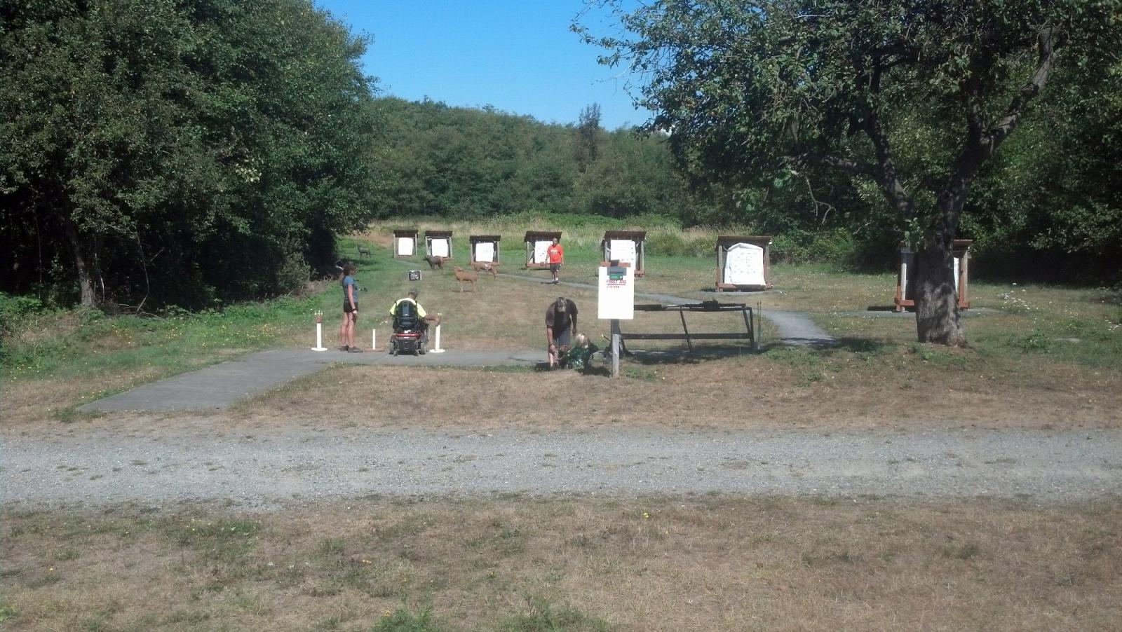 Archery recreationists at Intalco Wildlife Area Unit.
