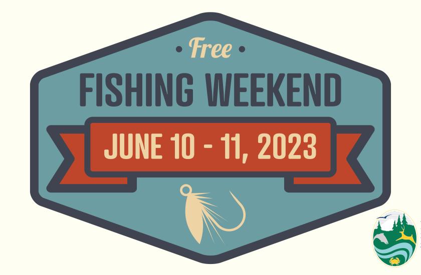Free Fishing Weekend graphic