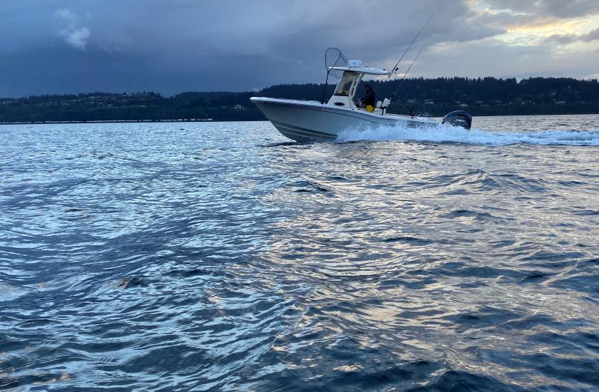 Charter boat fishing in Puget Sound