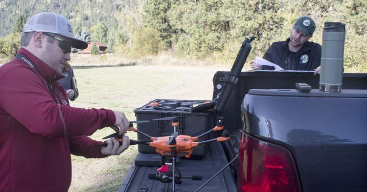 Researchers use drone to measure habitat variables related to salmon ...