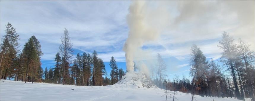Burn pile on the Chelan Wildlife Area, Swakane and Burch Mountain Restoration Thin