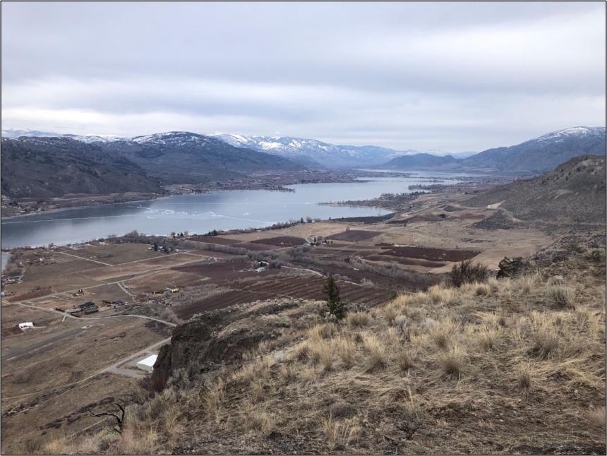 A view of Lake Osoyoos and Boundary Point.