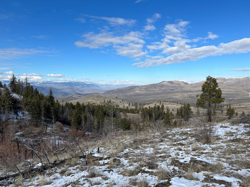 A view of the hills and mountains