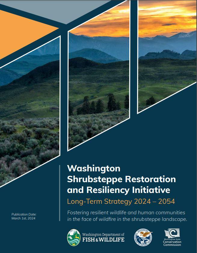 Cover of a report on Shrubsteppe restoration in Washington