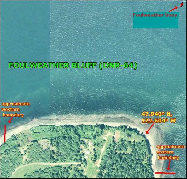 FOULWEATHER BLUFF (DNR-64) map