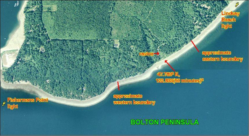 BOLTON PENINSULA map