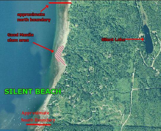 SILENT BEACH map
