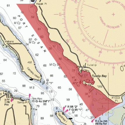East Port Susan Non-Commercial Crab Area map