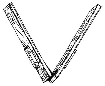 A drawing shows a home-made wooden clapper.