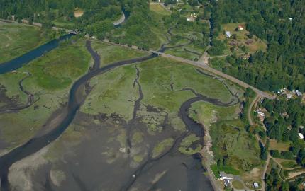 Duckaubsh Estuary Aerial Photo