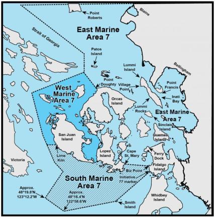 marine area 7 shrimp areas map