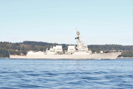 Naval ship in Puget Sound
