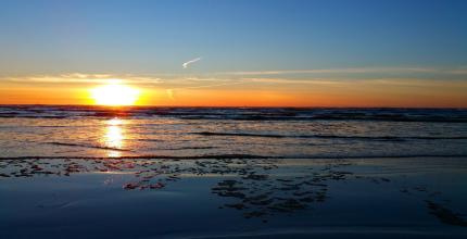 sunset at the beach 