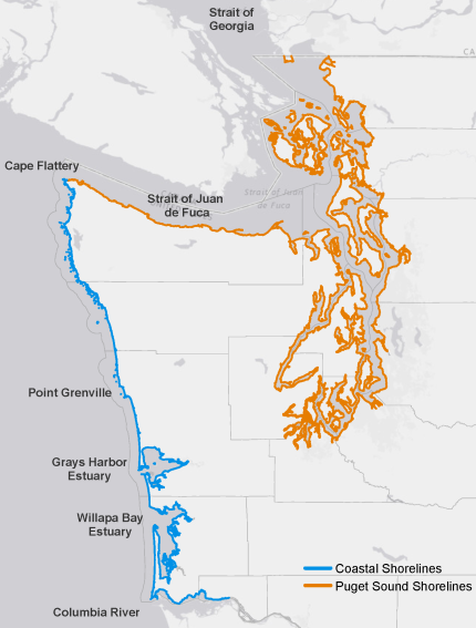 puget sound marine map