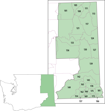 A map of GMUs where cervids are tested for CWD