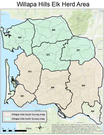 Willapa Elk Herd Area Map