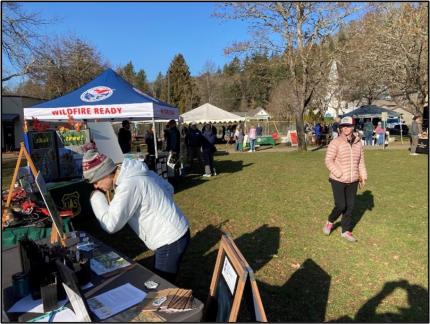 Other conservation-based booths and tables at the White Salmon Tree Fest.