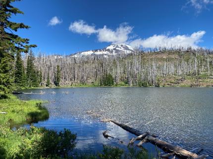 A lake going into the Yakima Reservation