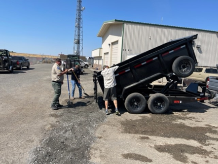 District 4 parking lot repair teamwork!