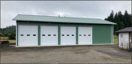 The new pole barn at the Olympic-Willapa Hills Wildlife Area headquarters.