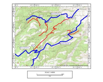 A map of Colockum forest roads