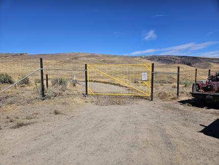 A gate at the Lower Buffalo entrance
