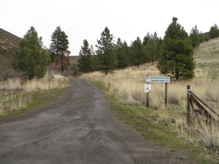 W. T. Wooten gate to the shooting range