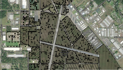 Example of Mazama pocket gopher survey results at Olympia Airport in 2023