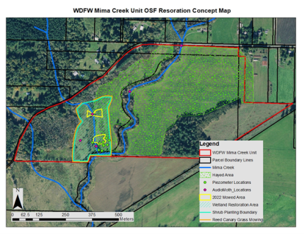 Mima Creek Unit of the Scatter Creek Wildlife Area draft concept plan. 