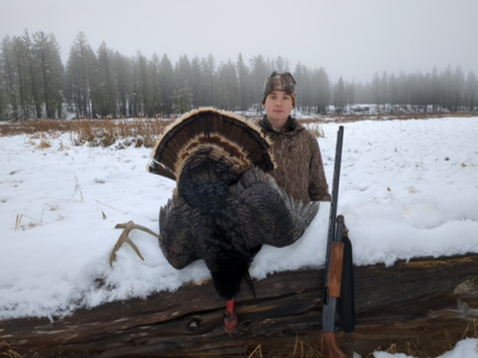   Successful Turkey Hunter on the Turnbull Wildlife Refuge Long Lake Hunt. 