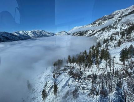 Lake Chelan, view from the helicopter.