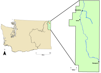 A map of Sullivan Lake