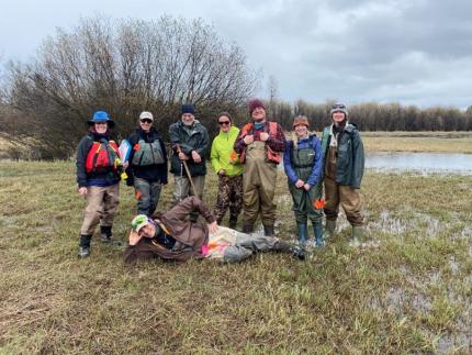 The Trout Lake survey team. 