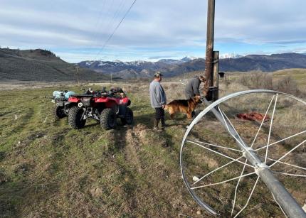 Staff member Rise taking apart the wheel line.