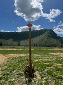 New Oak Creek Wildlife Area safety zone signage. 