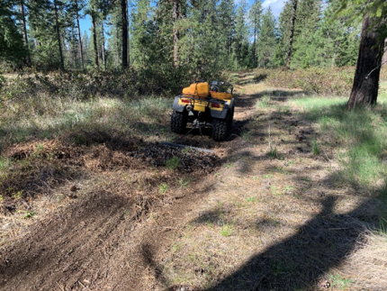 Prescribed burn preparation.