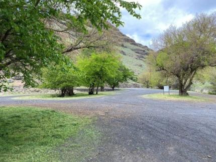 Couse Creek boat ramp after staff members cleaned and trimmed vegetation. 