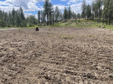   ATV broadcast seeding a 1-acre food plot for Elk and Deer on CPWMA ground. 