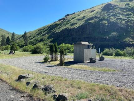   New gravel placed at the Cougar Creek Access Site.   