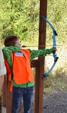 Youth archery hunter education